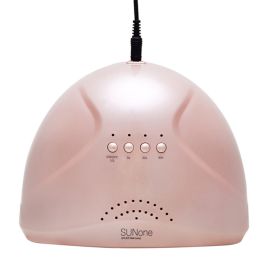 1 piece Nail phototherapy machine quick-drying shop dedicated sunone nail polish glue baking lamp led lamp dryer household tools (Color: Pink)